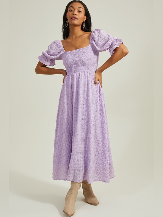 Altar'd State Dresses & Skirts - Altar'd State Lilac Smocked Midi Dress